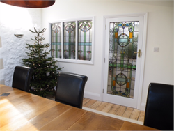 Stained Glass window and door